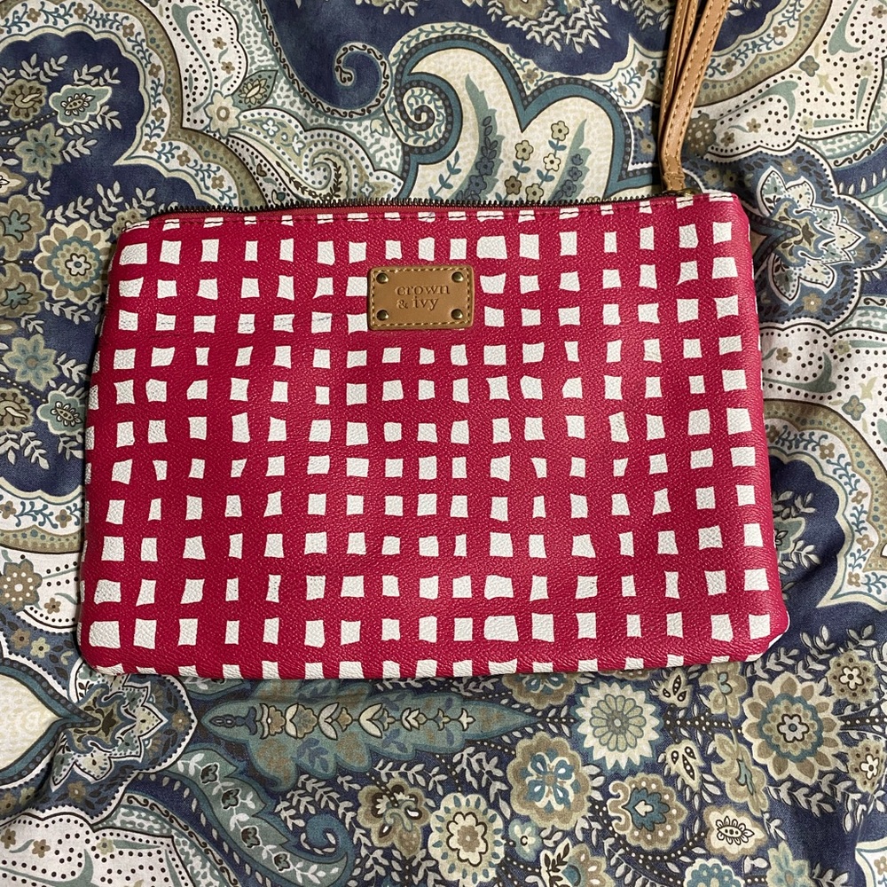 Crown and Ivy wristlet